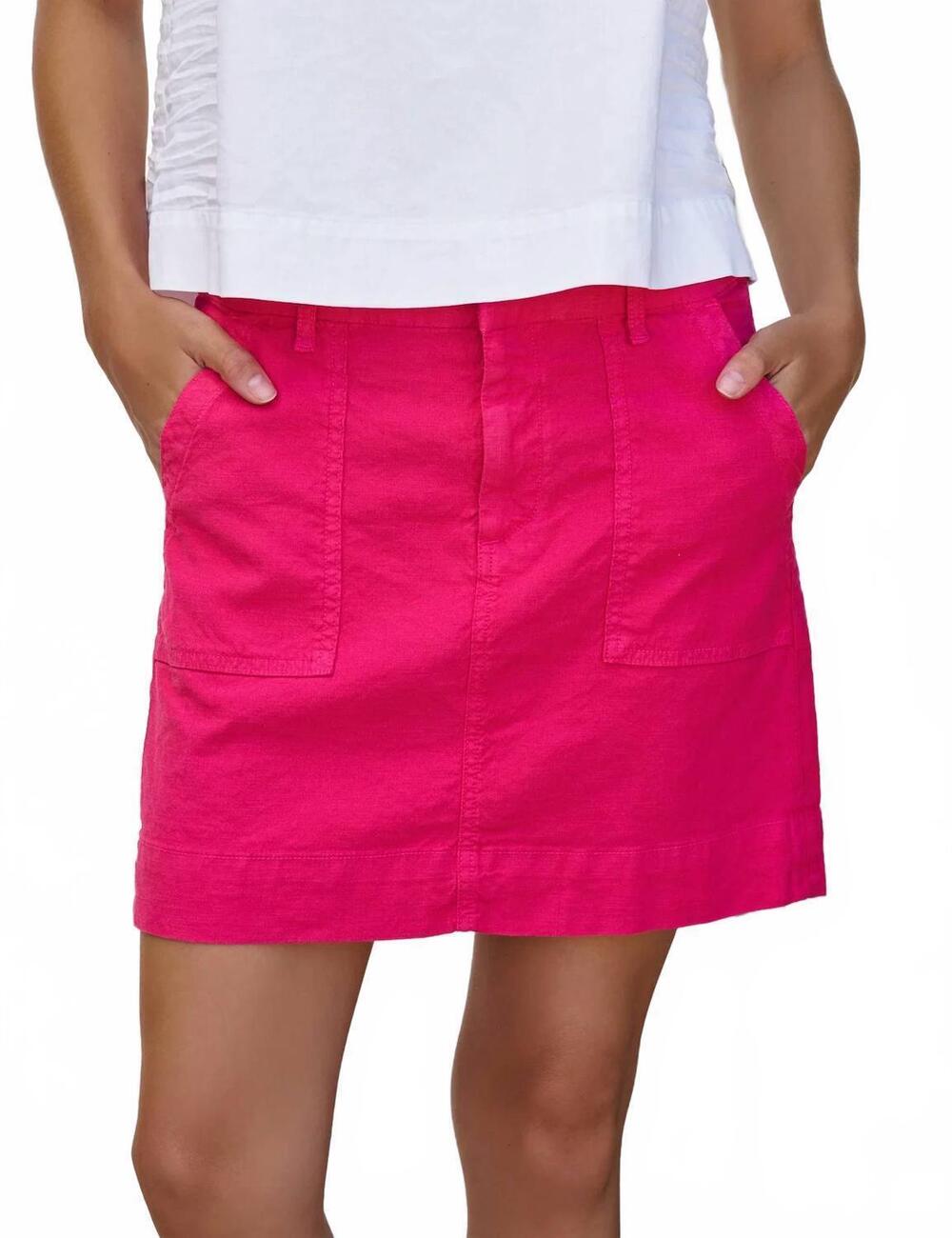 NEW FRANK & EILEEN jameson mini skirt in zinnia